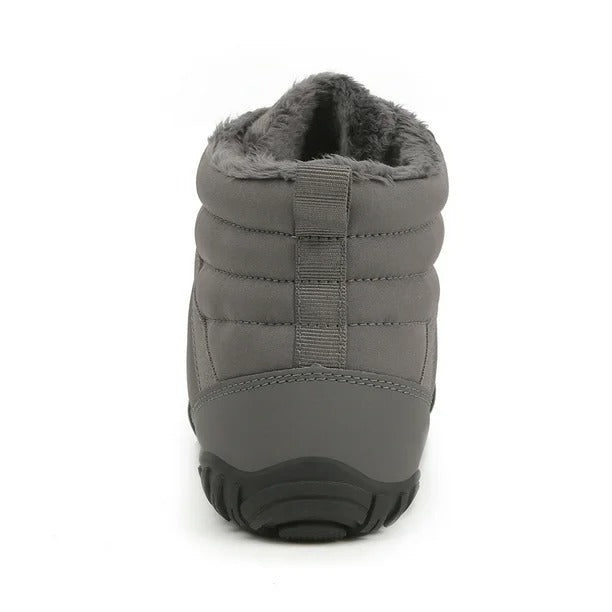 Warme Herren-Barfußstiefel aus Fleece mit breiter Zehenpartie, orthopädische Unterstützung, Schneestiefel, wasserdicht, rutschfest, Winterstiefel (medizinische Zertifizierung®️)