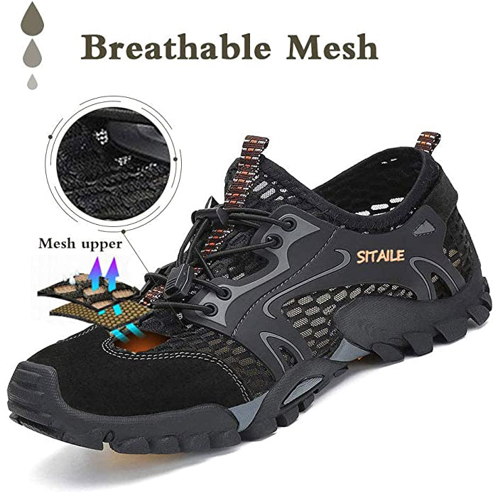 Wasserschuhe Herren Damen Schnelltrocknend Barfuß Atmungsaktiv Waten Wanderschuhe