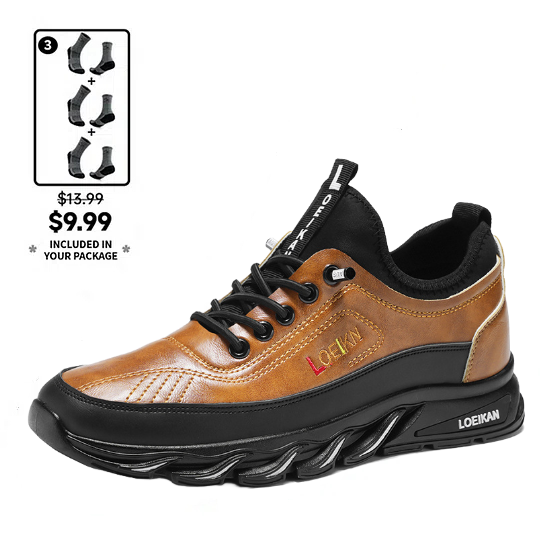 ⏰Zeitlich begrenzter Verkauf 70 % RABATT – Lässige, modische, orthopädische Wanderschuhe für Herren – Durchtrittsichere, kollisionssichere, rutschfeste Outdoor-Sportschuhe aus Leder mit Fußgewölbeunterstützung für Leistung in jedem Gelände