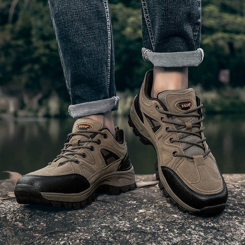 (⏰Zeitlich begrenzter Verkauf, 70 % Rabatt) Outdoor-Wanderschuhe für Herren – breite Zehenpartie, Fußgewölbeunterstützung, wasserdicht, rutschfest, durchstichfest, stoßfest, für leichte Wanderungen und die tägliche Arbeit