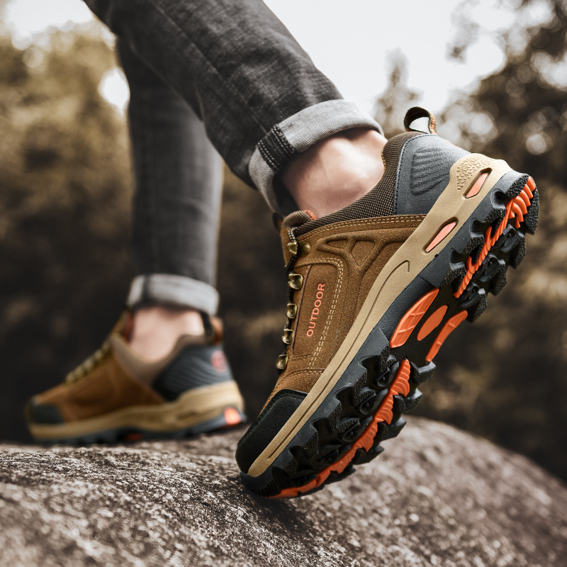 Orthopädische, wasserdichte und rutschfeste Wanderschuhe für Herren, leichte, lässige Bergwanderschuhe