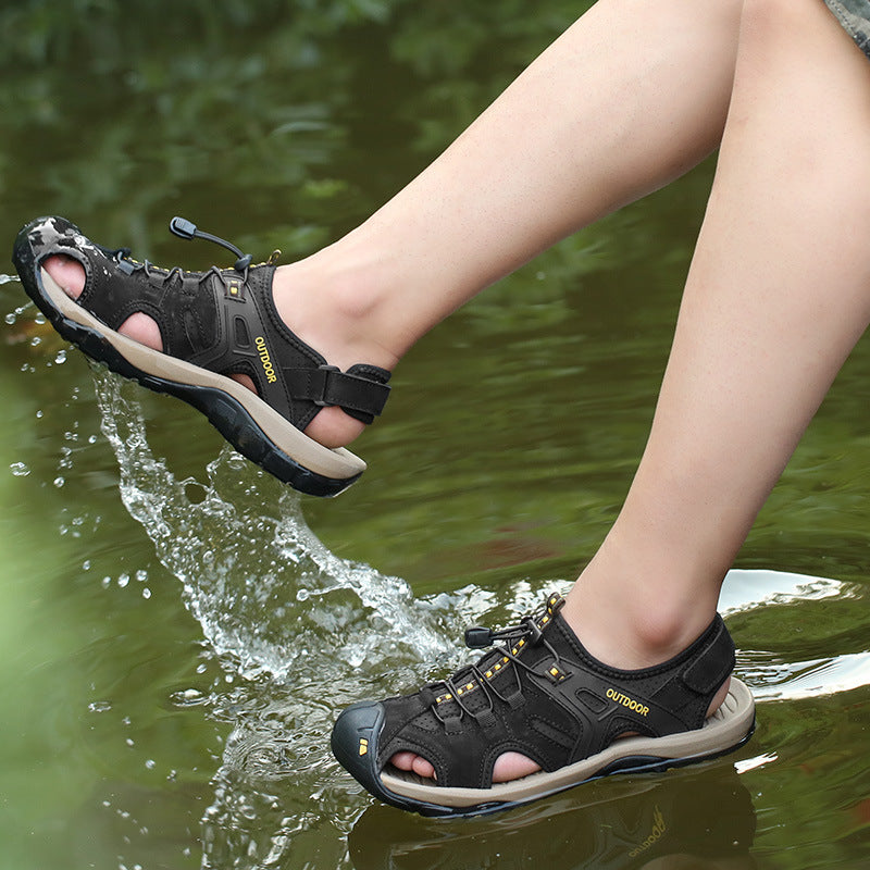 Orthopädische Herren-Sportsandalen mit schnelltrocknender Unterstützung, rutschfest, leicht, Wandersandalen