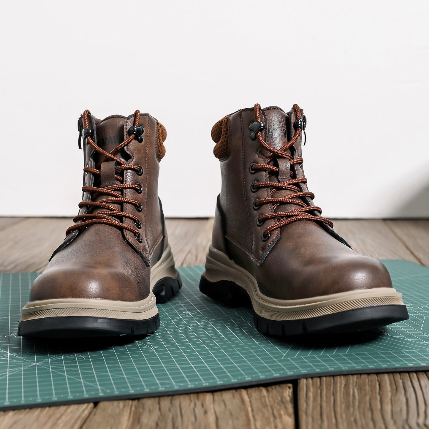 (⏰Zeitlich begrenzter Verkauf, 70 % Rabatt)Herrenstiefel mit Stahlkappe – wasserdicht, rutschfest, durchstoßfest, kratzfest und bruchsicher; orthopädische Fußgewölbestütze, Knöchelstütze, breite Zehenpartie