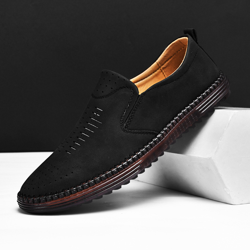 ⏰Zeitlich begrenzter Verkauf 70 % RABATT – Orthopädische Slipper aus Leder für Herren – Rutschfest, atmungsaktiv und bequem mit Fußgewölbeunterstützung für ganztägiges Tragen