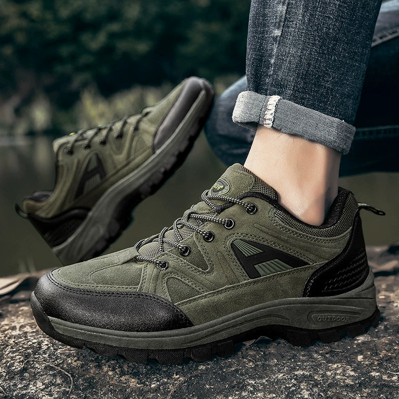 (⏰Zeitlich begrenzter Verkauf, 70 % Rabatt) Outdoor-Wanderschuhe für Herren – breite Zehenpartie, Fußgewölbeunterstützung, wasserdicht, rutschfest, durchstichfest, stoßfest, für leichte Wanderungen und die tägliche Arbeit