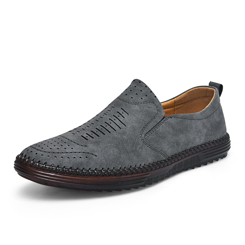 ⏰Zeitlich begrenzter Verkauf 70 % RABATT – Orthopädische Slipper aus Leder für Herren – Rutschfest, atmungsaktiv und bequem mit Fußgewölbeunterstützung für ganztägiges Tragen