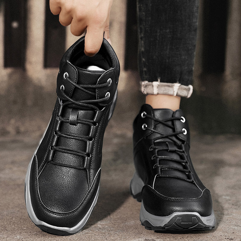 (⏰Zeitlich begrenzter Verkauf, 70 % Rabatt) Orthopädische Wanderstiefel für Herren mit breiter Zehenpartie, Fußgewölbeunterstützung und Knöchelstütze, breiter Kopf, wasserdicht, rutschfest und durchstichsicher