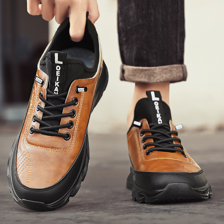 ⏰Zeitlich begrenzter Verkauf 70 % RABATT – Lässige, modische, orthopädische Wanderschuhe für Herren – Durchtrittsichere, kollisionssichere, rutschfeste Outdoor-Sportschuhe aus Leder mit Fußgewölbeunterstützung für Leistung in jedem Gelände