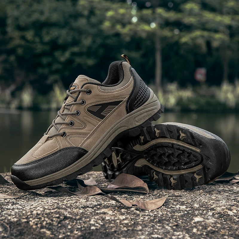 (⏰Zeitlich begrenzter Verkauf, 70 % Rabatt) Outdoor-Wanderschuhe für Herren – breite Zehenpartie, Fußgewölbeunterstützung, wasserdicht, rutschfest, durchstichfest, stoßfest, für leichte Wanderungen und die tägliche Arbeit
