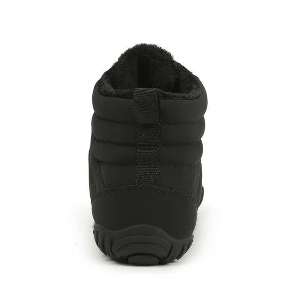 Warme Herren-Barfußstiefel aus Fleece mit breiter Zehenpartie, orthopädische Unterstützung, Schneestiefel, wasserdicht, rutschfest, Winterstiefel (medizinische Zertifizierung®️)