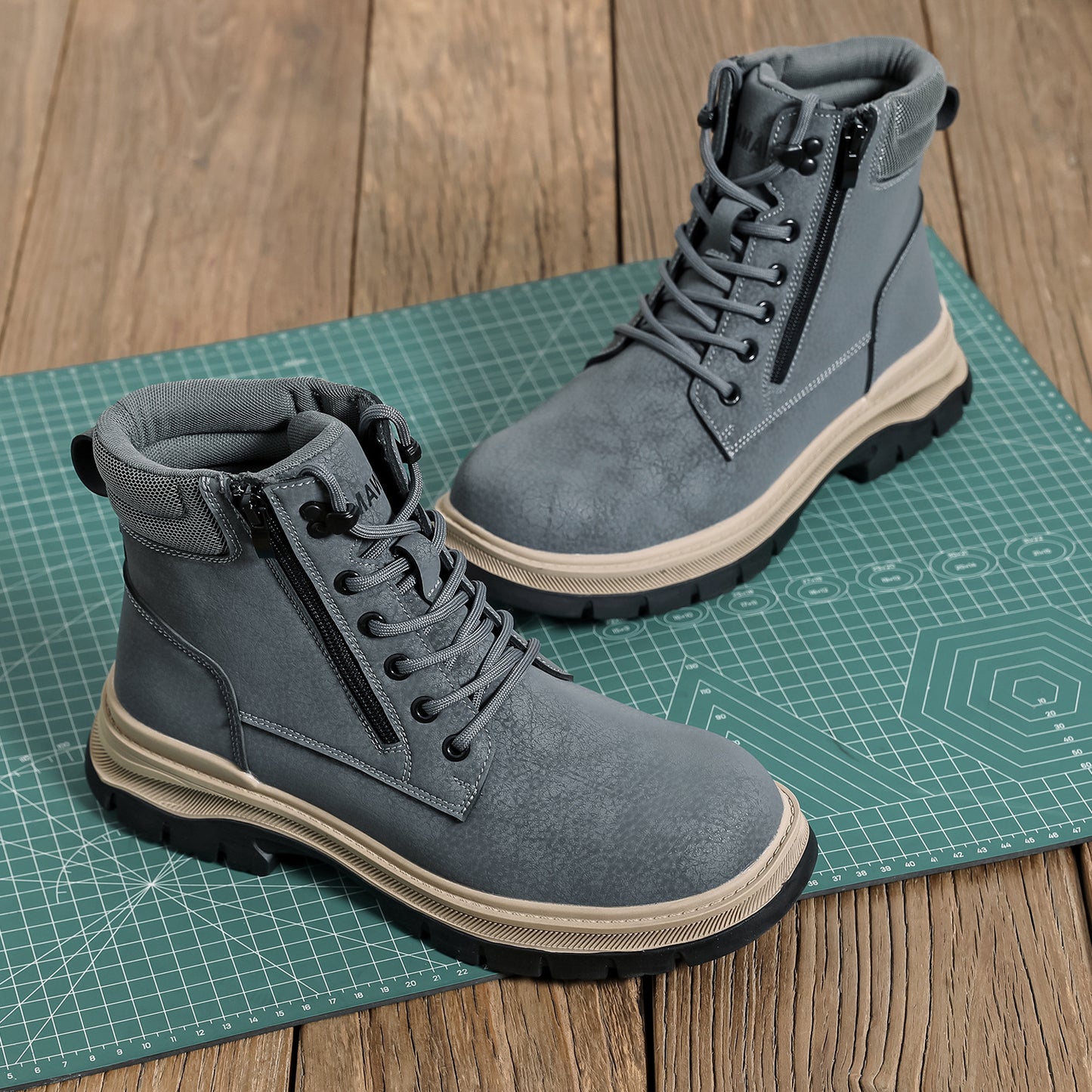 (⏰Zeitlich begrenzter Verkauf, 70 % Rabatt)Herrenstiefel mit Stahlkappe – wasserdicht, rutschfest, durchstoßfest, kratzfest und bruchsicher; orthopädische Fußgewölbestütze, Knöchelstütze, breite Zehenpartie