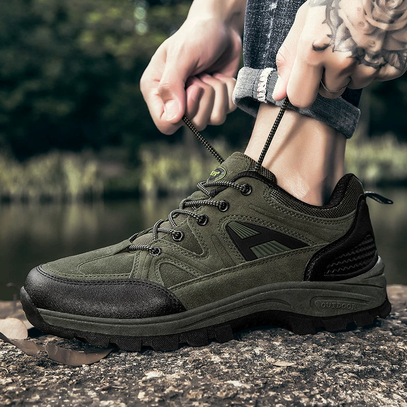 (⏰Zeitlich begrenzter Verkauf, 70 % Rabatt) Outdoor-Wanderschuhe für Herren – breite Zehenpartie, Fußgewölbeunterstützung, wasserdicht, rutschfest, durchstichfest, stoßfest, für leichte Wanderungen und die tägliche Arbeit
