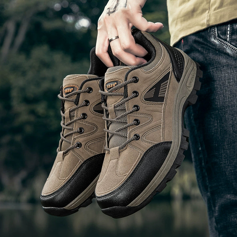 (⏰Zeitlich begrenzter Verkauf, 70 % Rabatt) Outdoor-Wanderschuhe für Herren – breite Zehenpartie, Fußgewölbeunterstützung, wasserdicht, rutschfest, durchstichfest, stoßfest, für leichte Wanderungen und die tägliche Arbeit