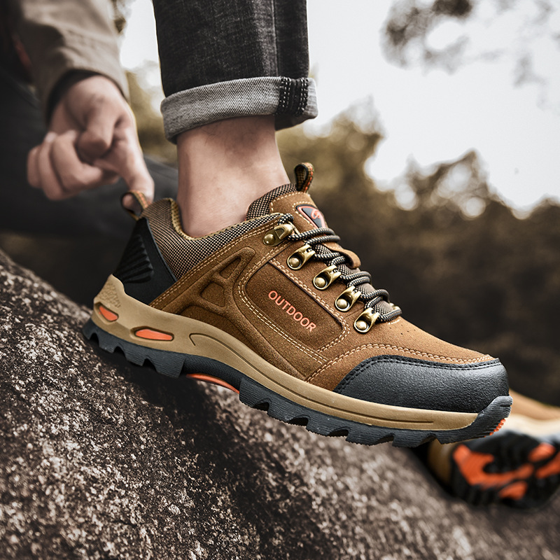 Orthopädische, wasserdichte und rutschfeste Wanderschuhe für Herren, leichte, lässige Bergwanderschuhe