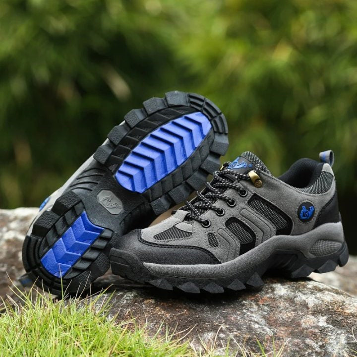 (Empfohlen von der Cleveland Clinic) Bequeme orthopädische Wanderschuhe für Herren aus echtem Leder