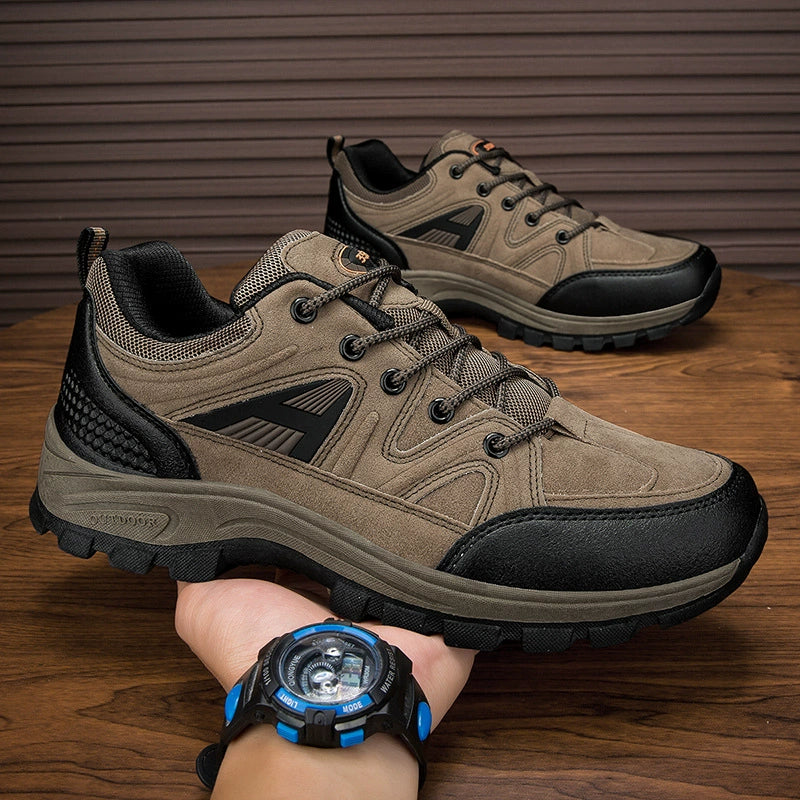 (⏰Zeitlich begrenzter Verkauf, 70 % Rabatt) Outdoor-Wanderschuhe für Herren – breite Zehenpartie, Fußgewölbeunterstützung, wasserdicht, rutschfest, durchstichfest, stoßfest, für leichte Wanderungen und die tägliche Arbeit