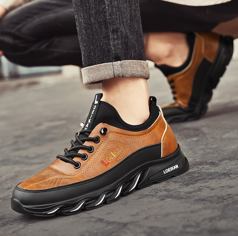 ⏰Zeitlich begrenzter Verkauf 70 % RABATT – Lässige, modische, orthopädische Wanderschuhe für Herren – Durchtrittsichere, kollisionssichere, rutschfeste Outdoor-Sportschuhe aus Leder mit Fußgewölbeunterstützung für Leistung in jedem Gelände