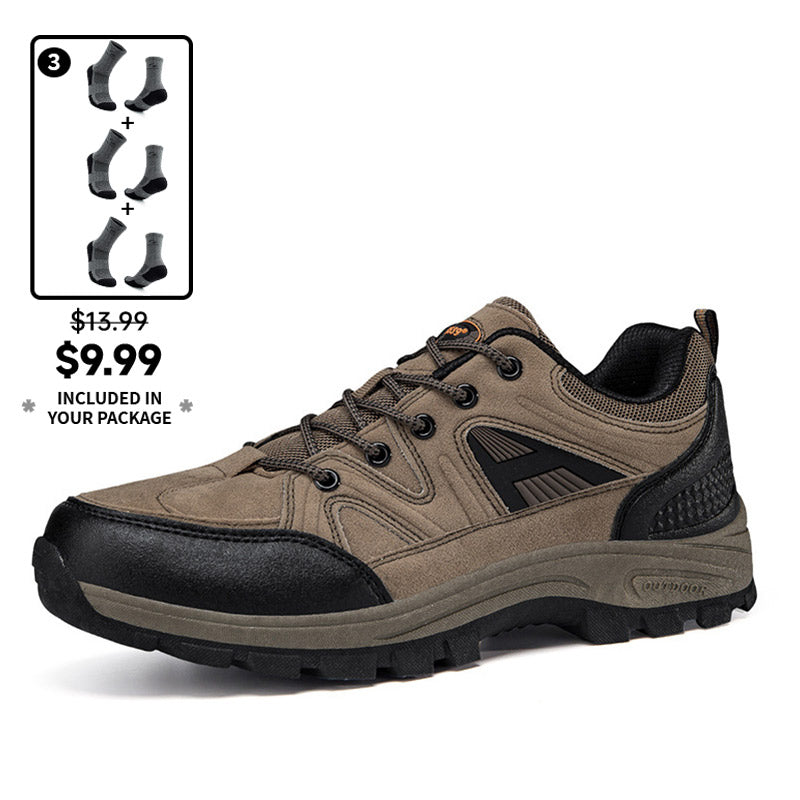 (⏰Zeitlich begrenzter Verkauf, 70 % Rabatt) Outdoor-Wanderschuhe für Herren – breite Zehenpartie, Fußgewölbeunterstützung, wasserdicht, rutschfest, durchstichfest, stoßfest, für leichte Wanderungen und die tägliche Arbeit
