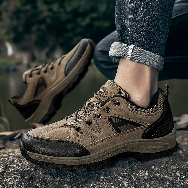 (⏰Zeitlich begrenzter Verkauf, 70 % Rabatt) Outdoor-Wanderschuhe für Herren – breite Zehenpartie, Fußgewölbeunterstützung, wasserdicht, rutschfest, durchstichfest, stoßfest, für leichte Wanderungen und die tägliche Arbeit