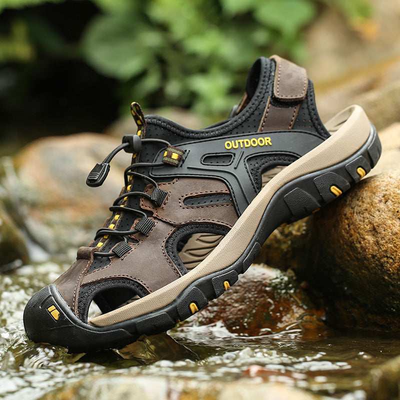 Orthopädische Herren-Sportsandalen mit schnelltrocknender Unterstützung, rutschfest, leicht, Wandersandalen