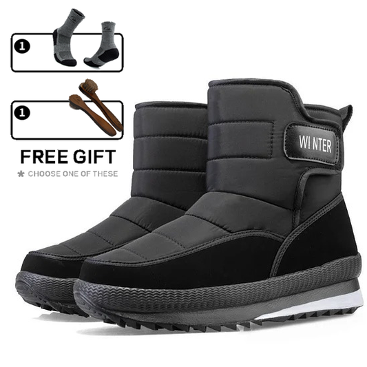 (⏰Zeitlich begrenzter Verkauf, 70 % Rabatt) Dicke, warme, orthopädische Schneestiefel für Herren mit breiter Zehenpartie, rutschfeste, wasserdichte und rutschhemmende Winterstiefel mit Pelzfutter