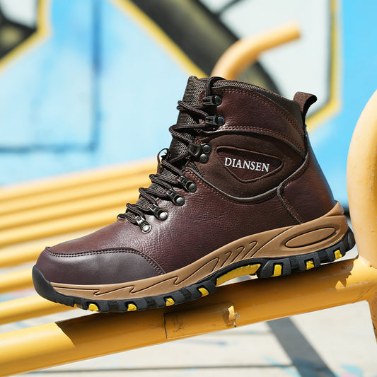 (⏰Zeitlich begrenzter Verkauf, 70 % Rabatt) Hochleistungs-Arbeitsstiefel mit Kevlar-Stahlkappe für Herren – schlag- und durchstichfest, wasserdicht, öl- und rutschfest – orthopädisch, Fußgewölbeunterstützung, breite Zehenpartie