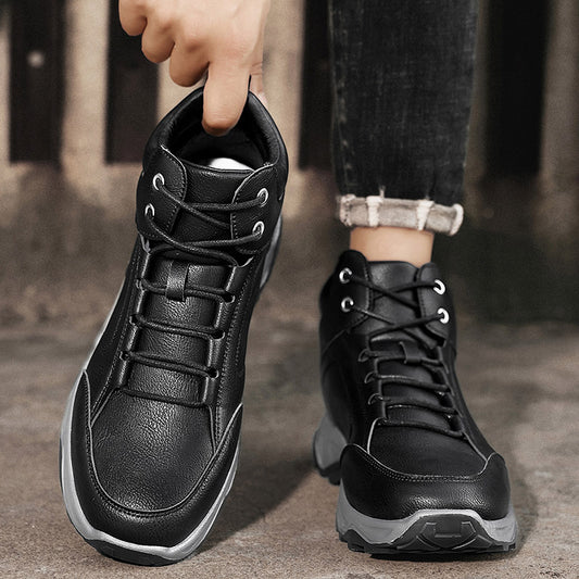 (⏰Zeitlich begrenzter Verkauf, 70 % Rabatt) Orthopädische Wanderstiefel für Herren mit breiter Zehenpartie, Fußgewölbeunterstützung und Knöchelstütze, breiter Kopf, wasserdicht, rutschfest und durchstichsicher