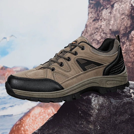 (⏰Zeitlich begrenzter Verkauf, 70 % Rabatt) Outdoor-Wanderschuhe für Herren – breite Zehenpartie, Fußgewölbeunterstützung, wasserdicht, rutschfest, durchstichfest, stoßfest, für leichte Wanderungen und die tägliche Arbeit