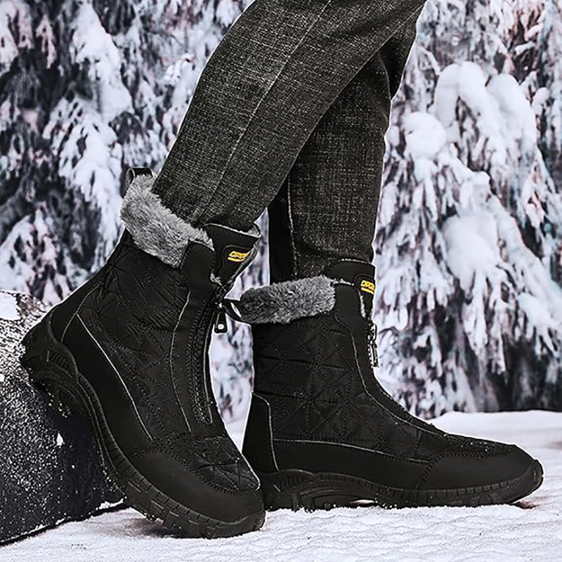 (⏰Zeitlich begrenztes 70% Rabatt-Event) Herren-Schneestiefel Winter 2024, neue breite Zehenpartie, Knöchelstütze, orthopädische Fußgewölbeunterstützung, warme, wasserdichte, rutschfeste und durchstichsichere Wanderstiefel