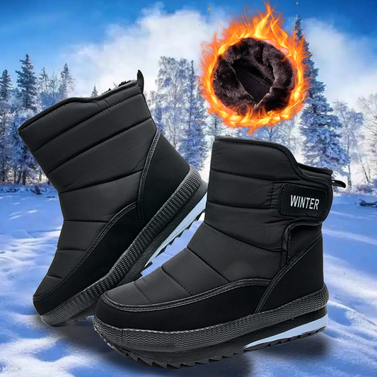 (⏰Zeitlich begrenzter Verkauf, 70 % Rabatt) Dicke, warme, orthopädische Schneestiefel für Herren mit breiter Zehenpartie, rutschfeste, wasserdichte und rutschhemmende Winterstiefel mit Pelzfutter
