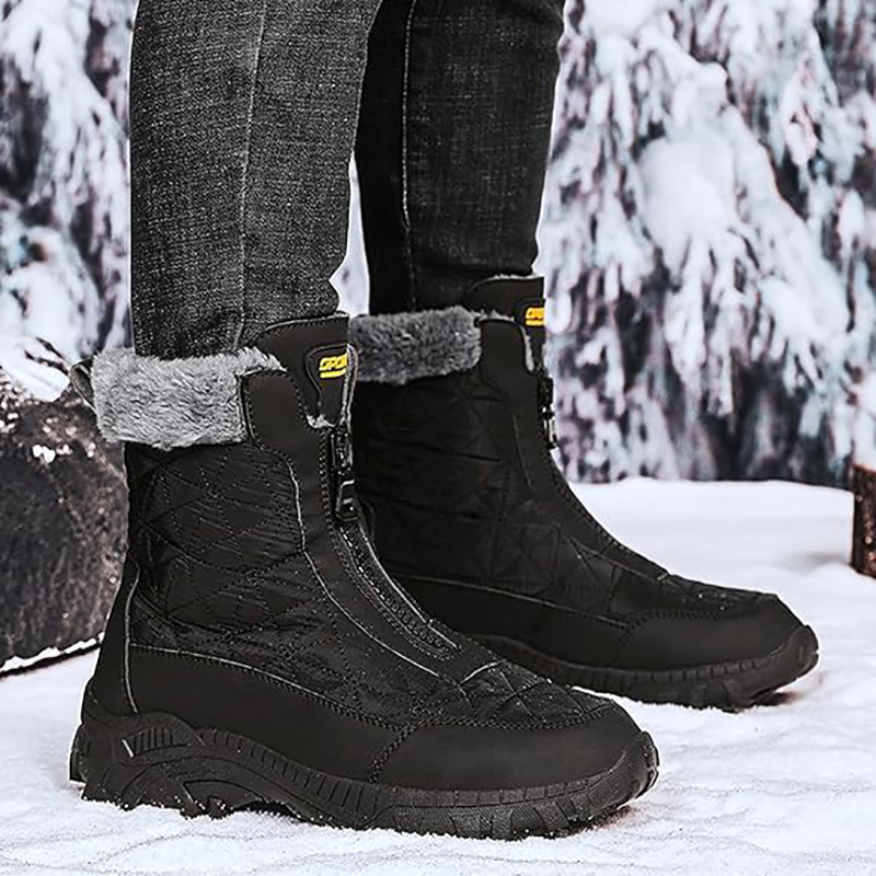(⏰Zeitlich begrenztes 70% Rabatt-Event) Herren-Schneestiefel Winter 2024, neue breite Zehenpartie, Knöchelstütze, orthopädische Fußgewölbeunterstützung, warme, wasserdichte, rutschfeste und durchstichsichere Wanderstiefel