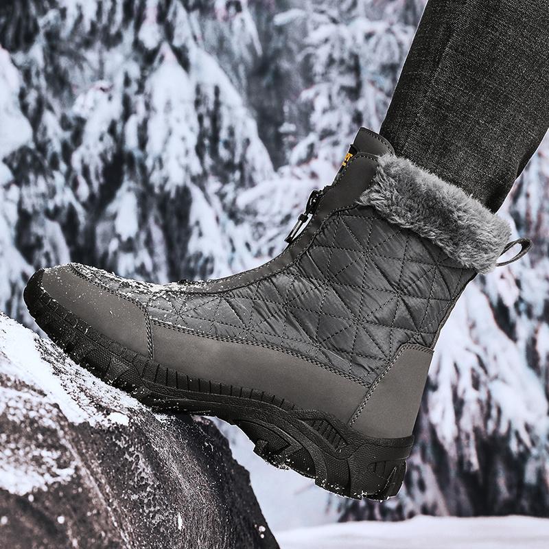 (⏰Zeitlich begrenztes 70% Rabatt-Event) Herren-Schneestiefel Winter 2024, neue breite Zehenpartie, Knöchelstütze, orthopädische Fußgewölbeunterstützung, warme, wasserdichte, rutschfeste und durchstichsichere Wanderstiefel