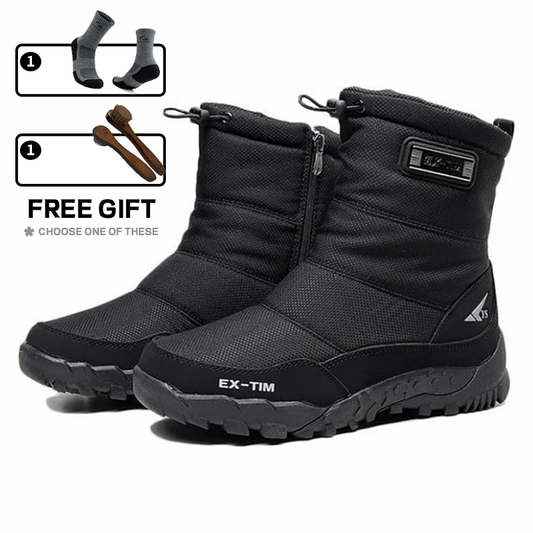 (⏰Begrenzte Zeit 70 % Rabatt) Orthopädische Herren-Schneestiefel mit Knöchelstütze und Fußgewölbeunterstützung, wasserdicht, rutschfest, warm und leicht, Wanderstiefel